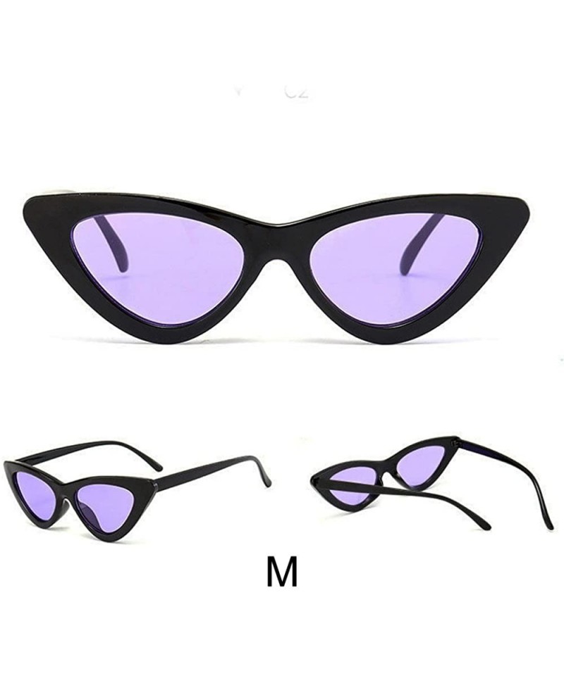 Oval Unisex Fashion Cat Eye Sunglasses Sexy Retro Sunglasses Women Sports Sunglasses UV Glasses Sunglasses - M - CN193XEETRS ...