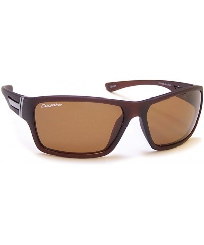Sport Performance Polarized Sunglasses - Matte Brown Frame/Brown Lens - CV11191DDQ9 $109.15