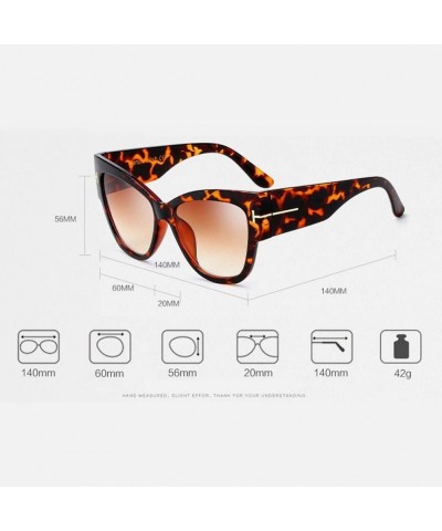 Oversized Oversized Frame Lady Travel Beach Sun Protect Sunglasses with Lanyard Chain - Black&red - CG18CYT9WZ0 $18.80