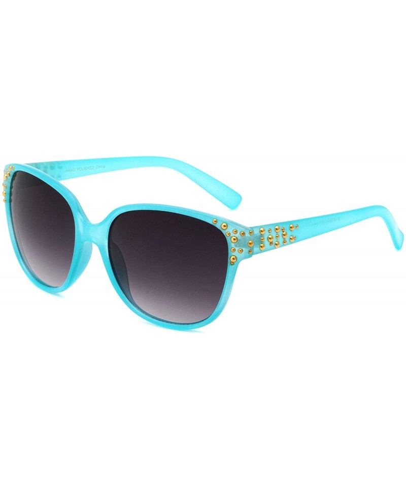 Butterfly Classic Studs Sunglasses - Blue - C3196XGRW6R $17.39