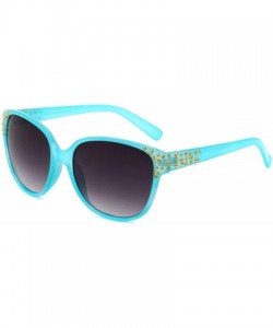 Butterfly Classic Studs Sunglasses - Blue - C3196XGRW6R $17.39