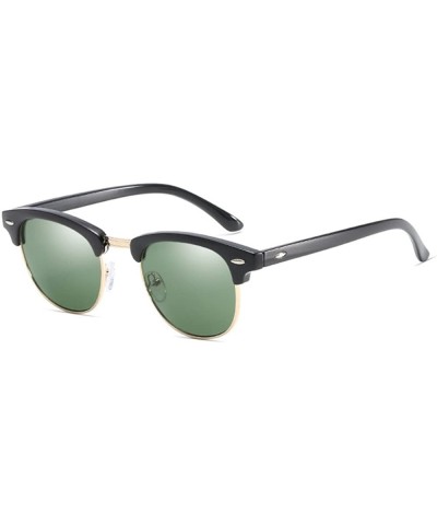 Semi-rimless Polarized semi-rimless sunglasses for men - 6 - C818DCU20IE $18.61
