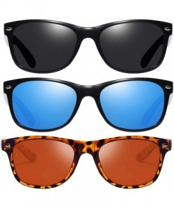 Square Unisex Polarized Sunglasses Classic Square Sunglasses for Men Women - Brand Designer Vintage Sun Glasses - CS196ILNE0A...