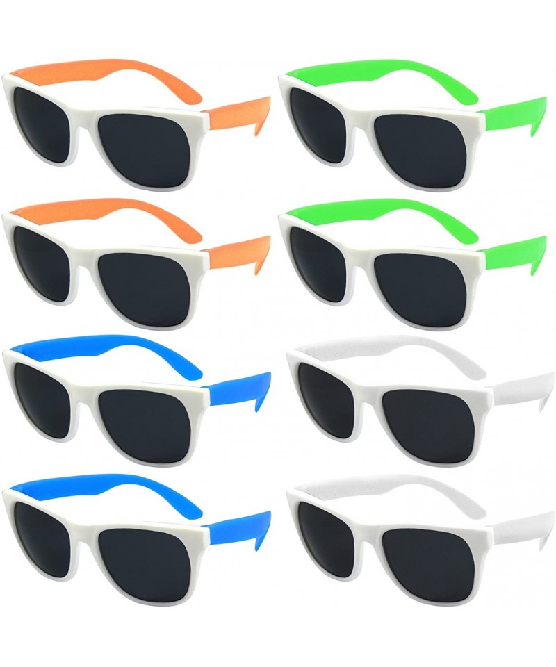 Wrap Sunglasses Favors certified Lead Content - Adult-white Frame+multicoloured - CD11LZXBVZB $10.03