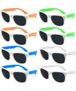 Wrap Sunglasses Favors certified Lead Content - Adult-white Frame+multicoloured - CD11LZXBVZB $10.03