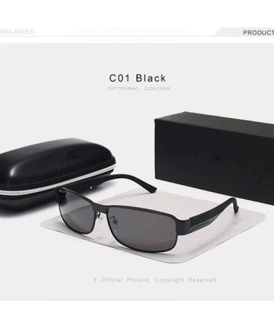 Aviator Classic Polarized Oculos Fashion Men Women Sunglasses UV400 Y1606 C1BOX - Y1606 C1box - CU18XNH0N5O $19.31