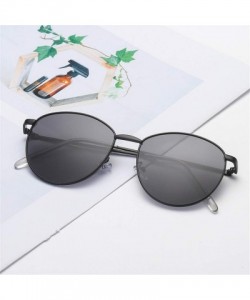 Oval Unisex Fashion Oval Sunglasses Lightweight Plastic Frame Composite Lens Glasses for Outdoor - C419038W8I9 $12.95