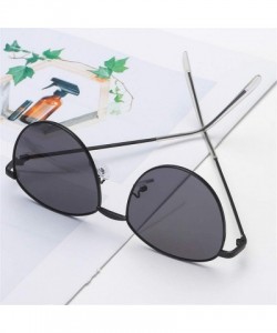 Oval Unisex Fashion Oval Sunglasses Lightweight Plastic Frame Composite Lens Glasses for Outdoor - C419038W8I9 $12.95