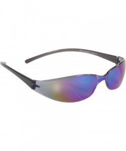 Wrap Skinny Joes Slim Glasses (Black Frame/Color Mirror Lens) - Black Frame/Color Mirror Lens - CY11482UHAF $11.73