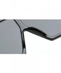 Square New retro square sexy luxury brand designer UV400 oversized unisex sunglasses - White Mercury - CB18LMRNA3K $14.71