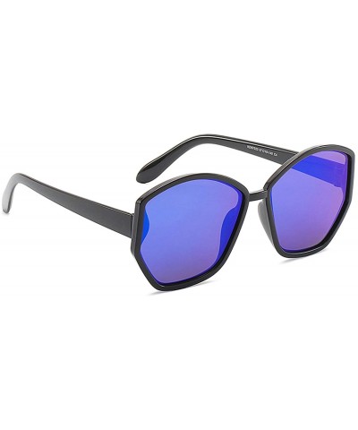 Sport Classic style Polygon Polarized Sunglasses for Women PC AC UV 400 Protection Sunglasses - Blue - C718T2WRKCH $18.18