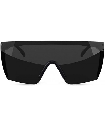 Shield Lazer Face Z87 Sunglasses - Black - C712DLQ9NUT $42.96