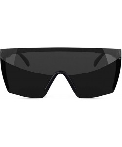 Shield Lazer Face Z87 Sunglasses - Black - C712DLQ9NUT $42.96