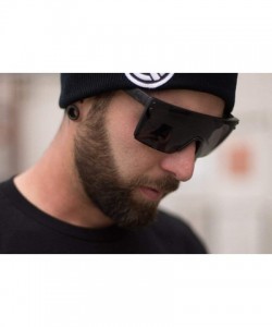 Shield Lazer Face Z87 Sunglasses - Black - C712DLQ9NUT $42.96