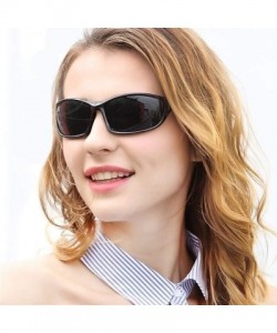 Square Women Men Polarized Sunglasses UV400 Sun Glasses Red Mirrored Retro Black Shades Eyewear Accessory - CU199L7W0IG $11.04