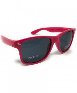 Wayfarer Sunglasses Classic 80's Vintage Style Design - Pink- Smoke Lenses (Retro Optix) - C311JWUDM4R $9.26
