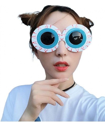 Rimless Funny Crazy Fancy Dress Glasses Novelty Costume Party Sunglasses Eyewear Outdoor - B - C618ODZD3U6 $8.42