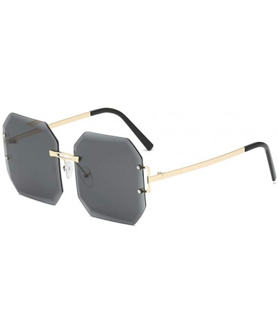 Rimless Women Square Sunglasses Designer Rimless Shades Sun Glasses Luxury Ladies Eyewear - 5 - CX18Y6GZ3QX $44.04