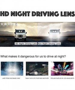Goggle Men Women Driving Polarized HD Sight Night Vision Driving Anti-Glare Glasses Yellow Lens Frame Ultra Light - C118L3YXE...