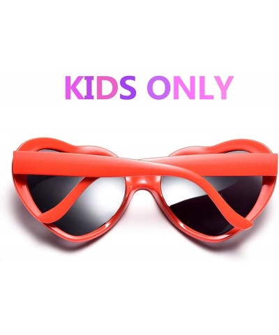 Oversized Dozen Pack Heart Sunglasses Party Favor Supplies Holiday Accessories Collection - Kids Red - CB18RC7T3LO $21.15