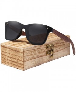 Rimless Polarized Walnut Wood Sunglasses Men Women Colorful Sun Glasses Mirror Shades - Gray Walnut Wood - CY194ODAMRK $27.66