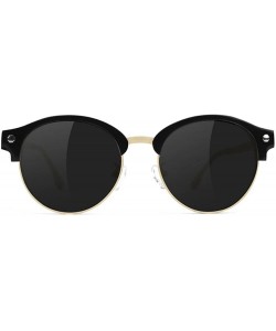 Round Paul Rodriguez Premium Plus Polarized- Anti Reflective Coating- Fashion frame - Black/Gold - CS1867QOXKN $47.85