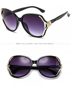 Oversized New Mens Womens Rose Big Frame Retro Vintage Sunglasses Fashion Eyeglasses - D - CU18SQAL5WE $7.45