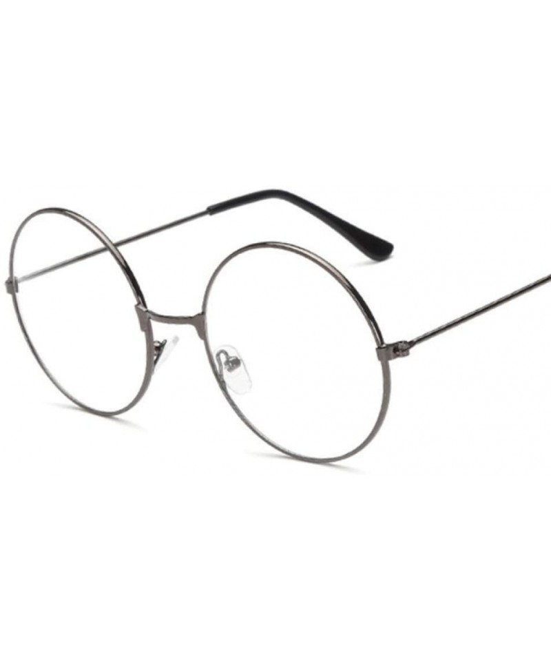 Round Vintage Popular Radiation Spectacles Sunglasses - Gun - CG1985Q4KGT $46.90