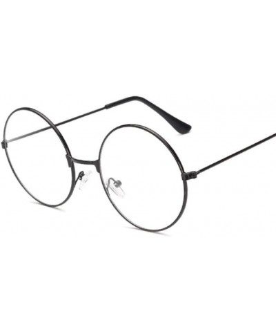 Round Vintage Popular Radiation Spectacles Sunglasses - Gun - CG1985Q4KGT $46.90
