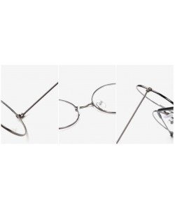 Round Vintage Popular Radiation Spectacles Sunglasses - Gun - CG1985Q4KGT $46.90