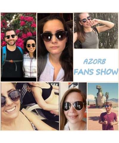 Semi-rimless Classic Small Round Retro Sunglasses - Black/Blue Mirrored - C9186ITZ5O6 $14.43