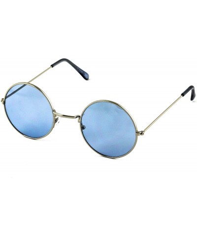 Goggle Retro Hipster Fashion Small Round Circle Metal Frame Ozzy Elton Color Tint John Lennon Style Sunglasses - C818QGC484D ...