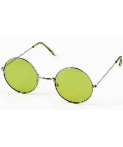 Goggle Retro Hipster Fashion Small Round Circle Metal Frame Ozzy Elton Color Tint John Lennon Style Sunglasses - C818QGC484D ...