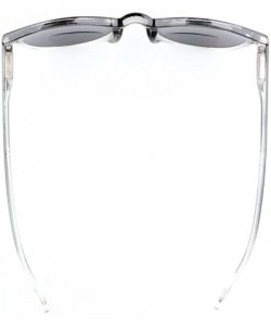 Round Key Hole Style Bifocal Sun Readers Spring Hinge Round Reading Sunglasses - Black Clear - CS180NCM0N6 $14.00