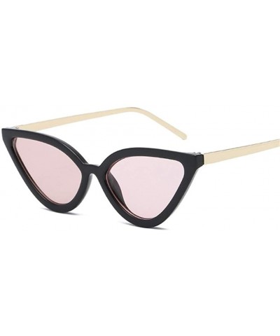 Cat Eye Women Cat Eye Sunglasses PC Frame Fashion For Female - Blackpink - CW199CCZ2LD $20.80
