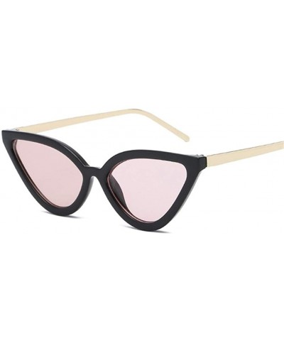 Cat Eye Women Cat Eye Sunglasses PC Frame Fashion For Female - Blackpink - CW199CCZ2LD $8.43