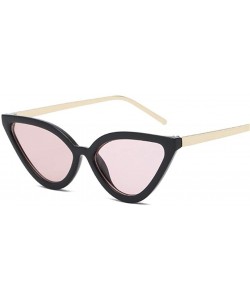 Cat Eye Women Cat Eye Sunglasses PC Frame Fashion For Female - Blackpink - CW199CCZ2LD $8.43