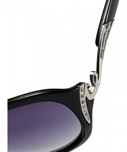 Oversized Polarized TAC Sunglasses for Women Vintage Big Frame Ladies Shades UV400 Sun Glasses - C - CI198OD8ZXD $19.28