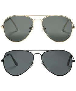 Aviator Classic Polarized Aviator Sunglasses for Men and Women UV400 Protection - CO184DWID8T $20.43