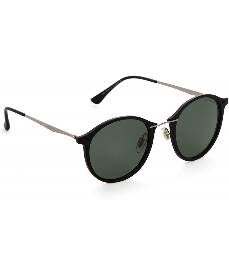 Cat Eye Made In ITALY - Cat Eye Polarized Lens Plastic Frame Ladies & Men's Sunglasses DS1536 - Black - CR189NRQLQ4 $30.00