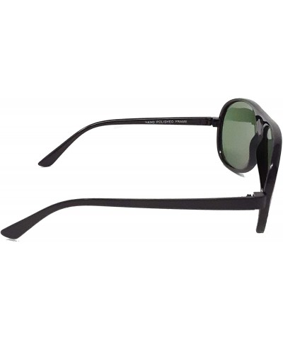 Aviator Retro Classic style 1980s Fashion Sunglasses Ditka Hangover IL1029 - Black/ Green - CC18NDEUKNE $10.78