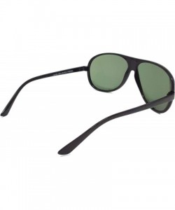 Aviator Retro Classic style 1980s Fashion Sunglasses Ditka Hangover IL1029 - Black/ Green - CC18NDEUKNE $10.78