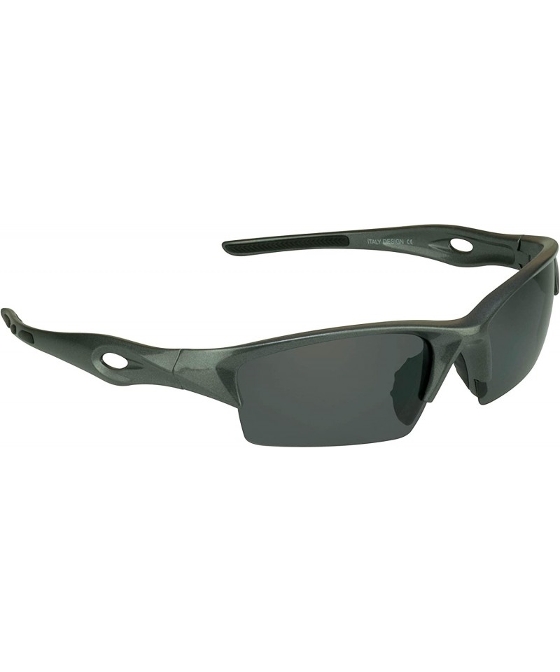 Semi-rimless Polarized Sunglasses for Women Anti Glare. Golf - Running - Cycling and Driving - Gray - CW12EKLEF7F $20.70