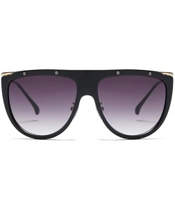 Oversized Oversized Rivet Frame Sunglasses for Women Metal Leg - C5 Green Gray - C51987A6R9C $14.79
