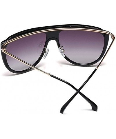 Oversized Oversized Rivet Frame Sunglasses for Women Metal Leg - C5 Green Gray - C51987A6R9C $14.79