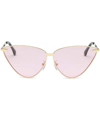 Aviator Polarized Sunglasses Protection Lightweight Mirrored - Pink - CU18KR7W9XN $17.21