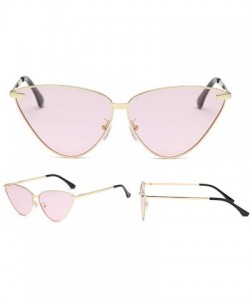 Aviator Polarized Sunglasses Protection Lightweight Mirrored - Pink - CU18KR7W9XN $17.21