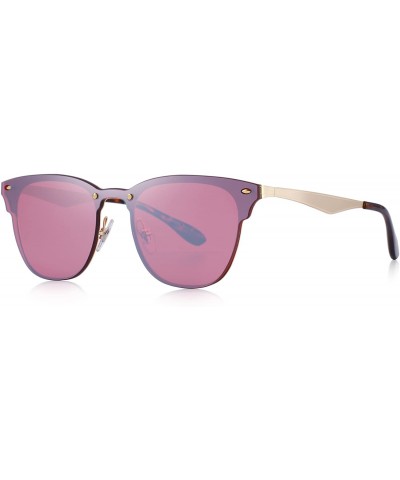 Wayfarer Men/Women Classic Retro Rivet Sunglasses 100% UV Protection S8208 - Red - CU18C3OHZ0Y $14.86