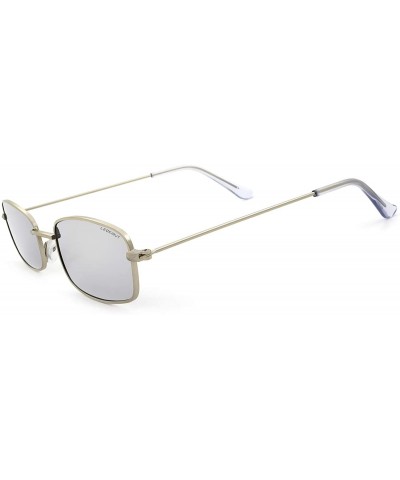 Round Fashion Vintage Metal Frame Sunglasses for Men and Women UV 400 Protection - Silver Frame Silver Lens - CV18REGQZ24 $9.71