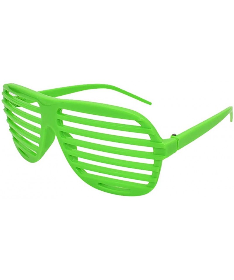 Rimless Plastic Wizard Glasses Round Glasses Frame No Lenses for Party Supplies - Green - C318ODZ2T58 $16.36